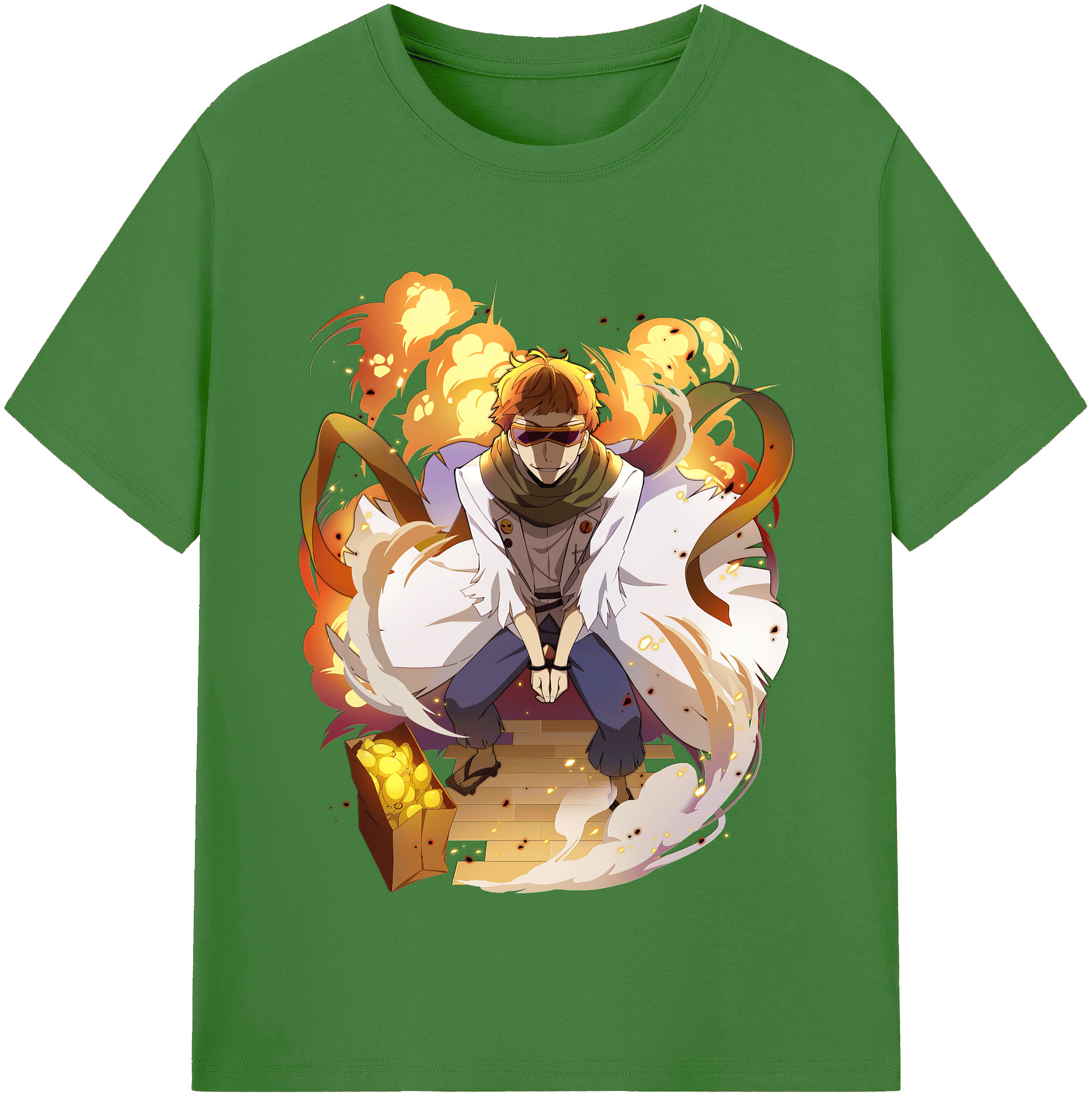 （画像用） 文豪ストレイドッグス Bungo Stray Dogs レディースカジュアルプリントTシャツ（綿100％）